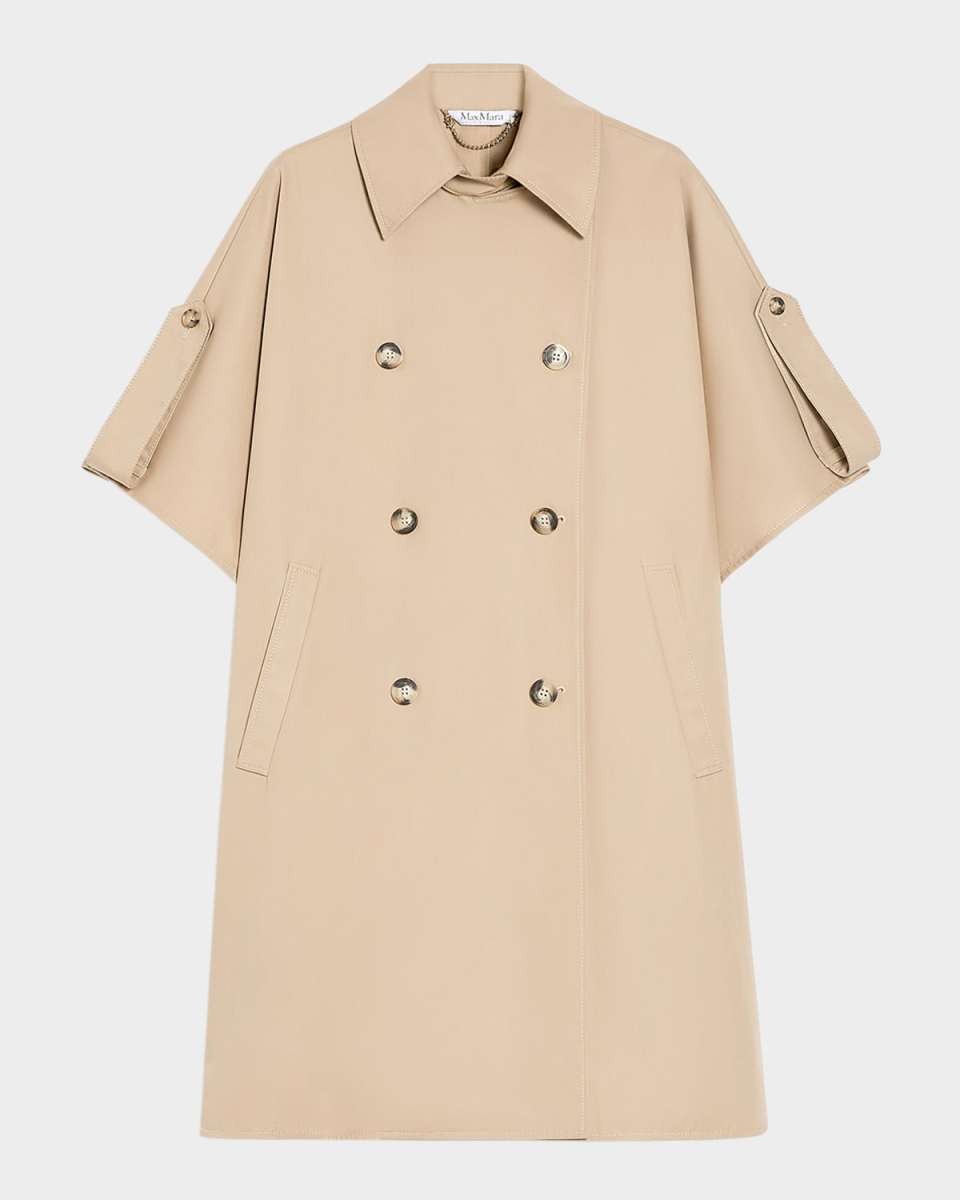 Finezza Button-Front Cotton Cap